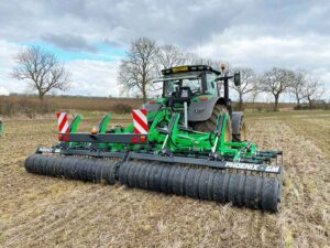 The Phoenix machine by Fentech Agri – precision-engineered equipment parked on concrete with a clear side view.
